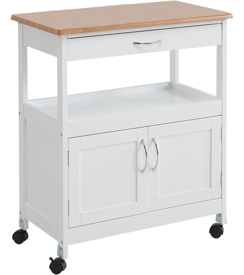 Carro de cocina 2 puertas 1 cajon tapa madera